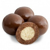 Load image into Gallery viewer, Triple Dipped Chocolate Malt Balls. Extra large milk or dark chocolate covered malt balls, in a pound bag